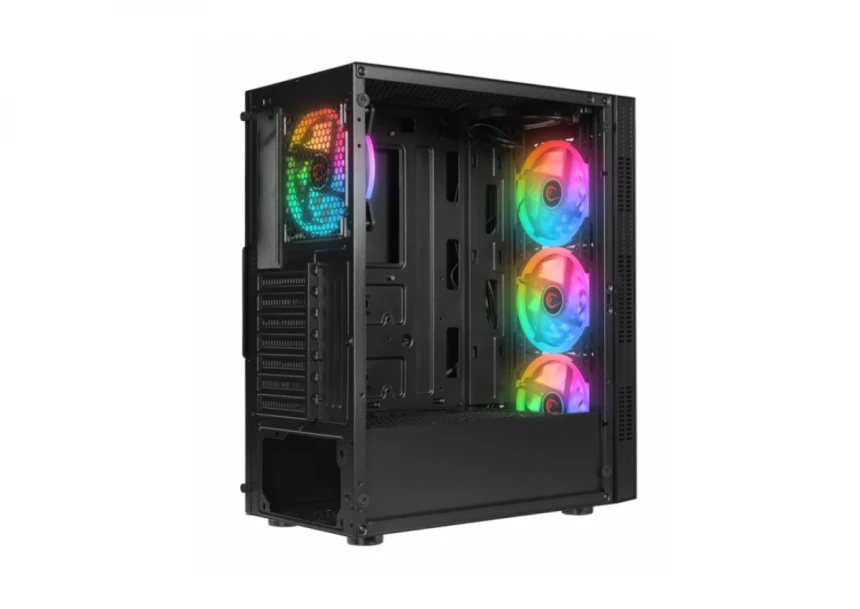 Kuciste Rampage PLAID V1 Mesh Glass 4x12cm Auto RGB