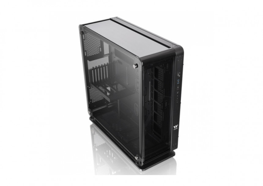 Kućište Thermaltake Core P8 TG Black/Black/Wall Mount/SPCC/4mm Tempered Glass*3