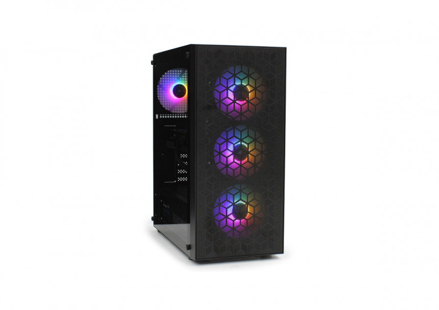 Kućište X921 (4xStatic RGB fans, 3 in front, 1 in rear) 