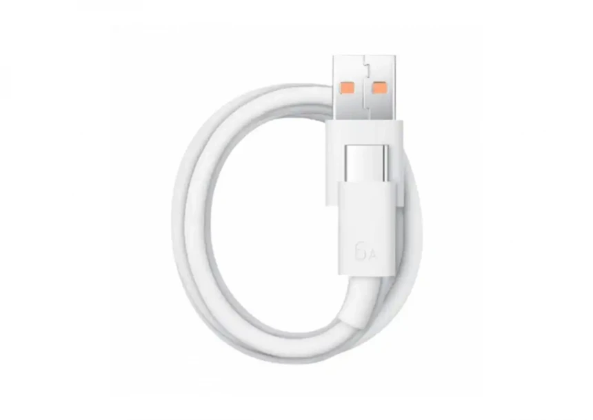 Kućni punjač Honor super charge 66W beli Typa A na Type C sa kablom