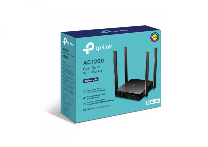 LAN Router TP-LINK ARCHER C54 AC1200/2,4-5GHz/4 antene/AP/RE