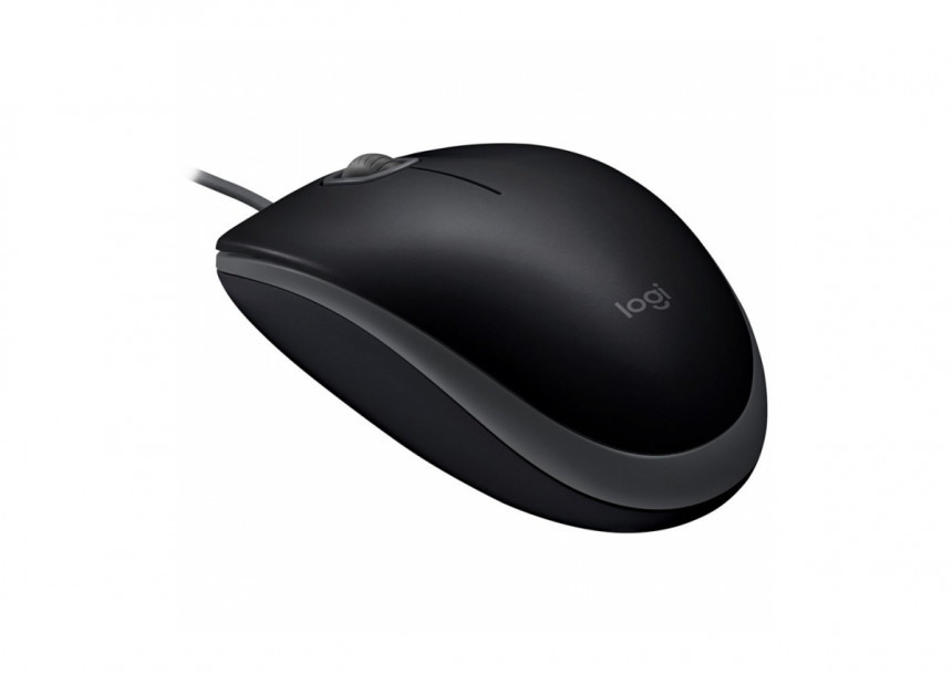 LOGITECH B110 Corded Mouse - SILENT - BLACK - USB - B2B