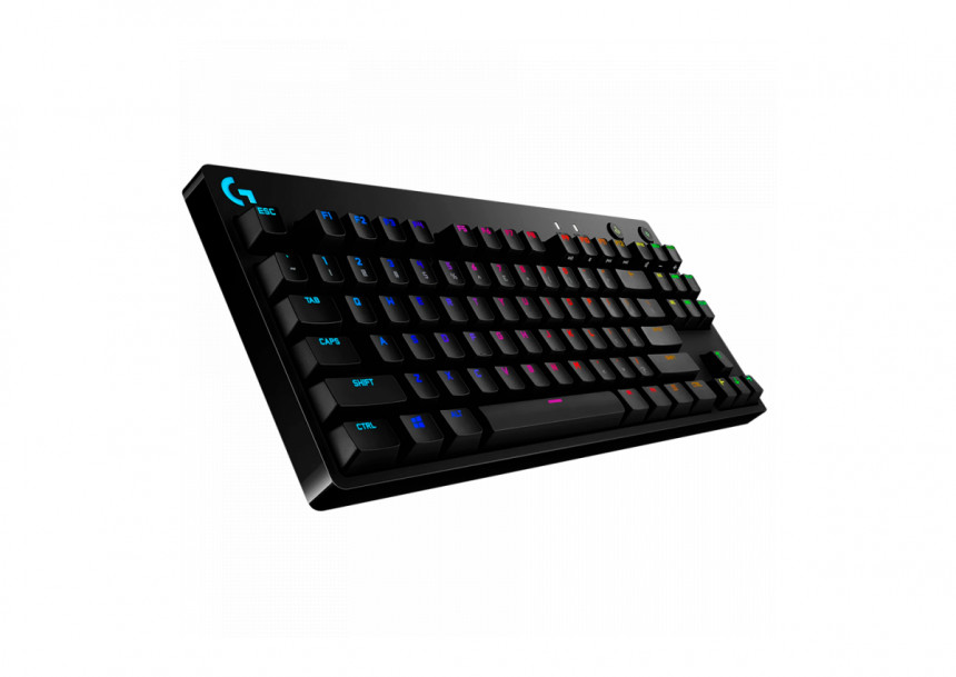 LOGITECH G PRO TKL Corded Mechanical Gaming Keyboard - BLACK - US INT'L - USB - CLICKY