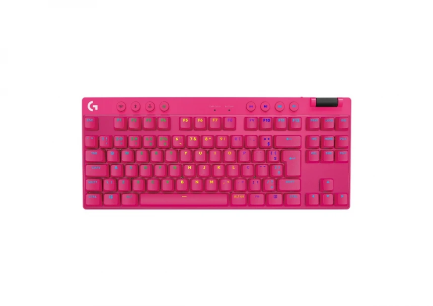 Logitech G PRO X TKL Lightspeed Gaming Keyboard, Pink, US, BT Tactile