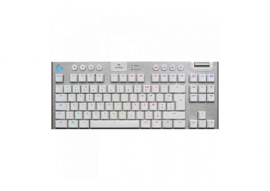 LOGITECH G915 TKL LIGHTSPEED Wireless Mechanical Gaming Keyboard - WHITE - US INT'L - TACTILE