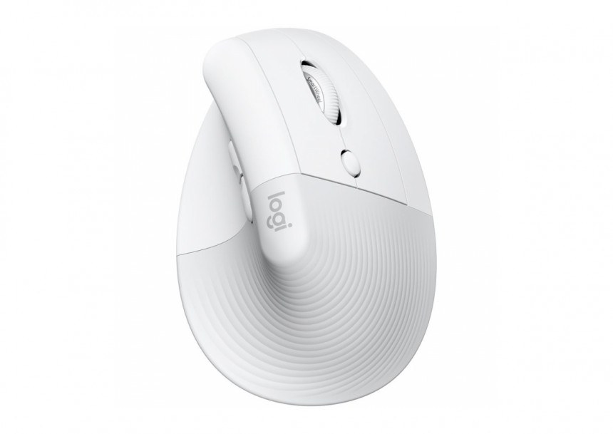 LOGITECH Lift Bluetooth Vertical Ergonomic Mouse - OFF-WHITE/PALE GREY