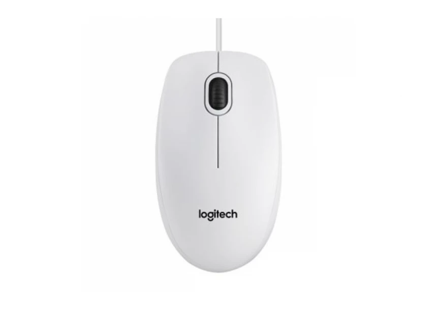 Logitech miš B100-beli