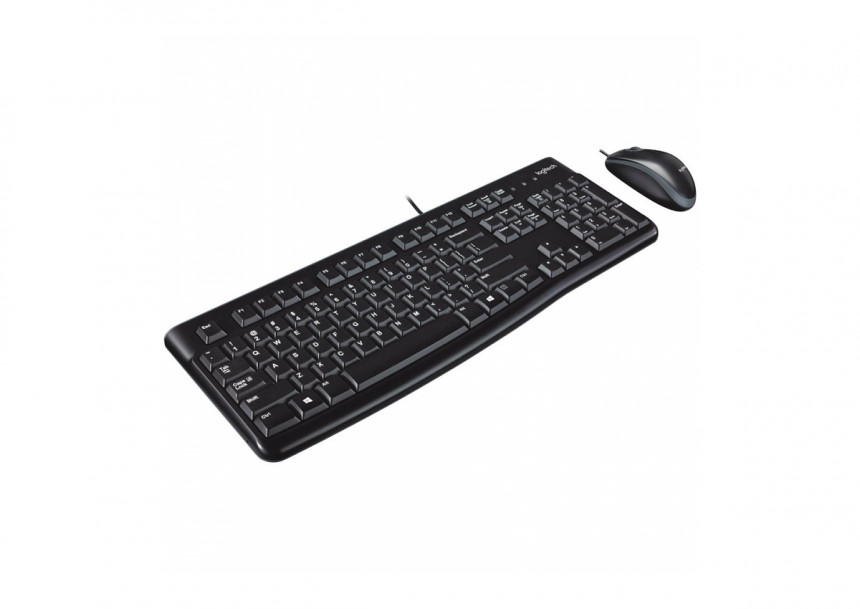 LOGITECH MK120 Corded Combo - BLACK - USB - US INT'L