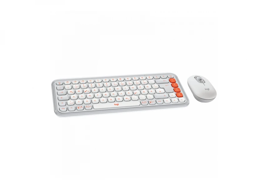 LOGITECH POP ICON COMBO - OFF WHITE - US INT'L - BT  - INTNL-973