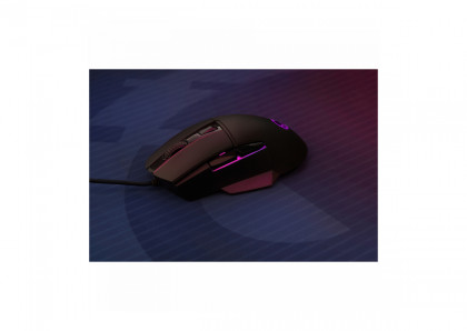 LORGAR Jetter 357, gaming mouse, Optical Gaming Mouse with 6 programmable buttons, Pixart ATG4090 sensor, DPI can be up to 8000, 30 million times key life, 1.8m PVC USB cable, Matt UV coating and RGB lights with 4 LED flowing mode, size:124.90*71.65*41.36mm, 75g