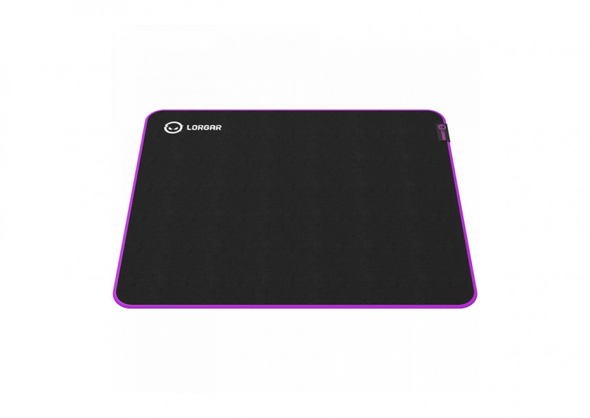 Lorgar Main 315, Gaming mouse pad, High-speed surface, Purple anti-slip rubber base, size: 500mm x 420mm x 3mm, weight 0.39kg