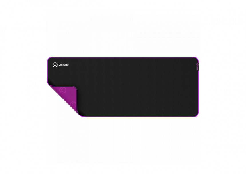 Lorgar Main 319, Gaming mouse pad, High-speed surface, Purple anti-slip rubber base, size: 900mm x 360mm x 3mm, weight 0.6kg