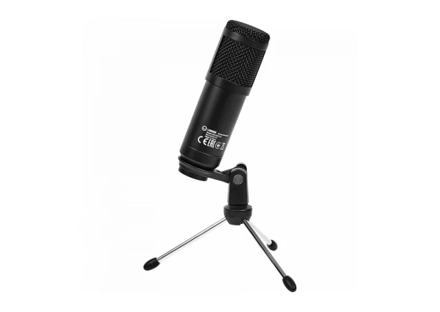 LORGAR Soner 313, Gaming Microphone, USB condenser microphone with Volume Knob & Echo Knob, Frequency Response: 80 Hz—17 kHz, including 1x Microphone, 1 x 2.5M USB Cable, 1 x Tripod Stand, dimensions: Ø47.4*158.2*48.1mm, weight: 243.0g, Black