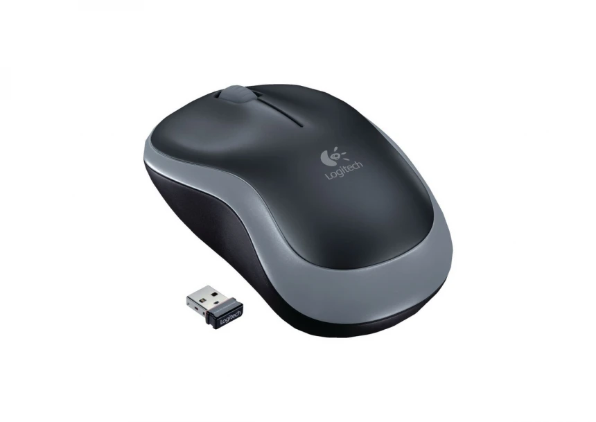 LOGITECH_ M185 Bežični sivi miš 