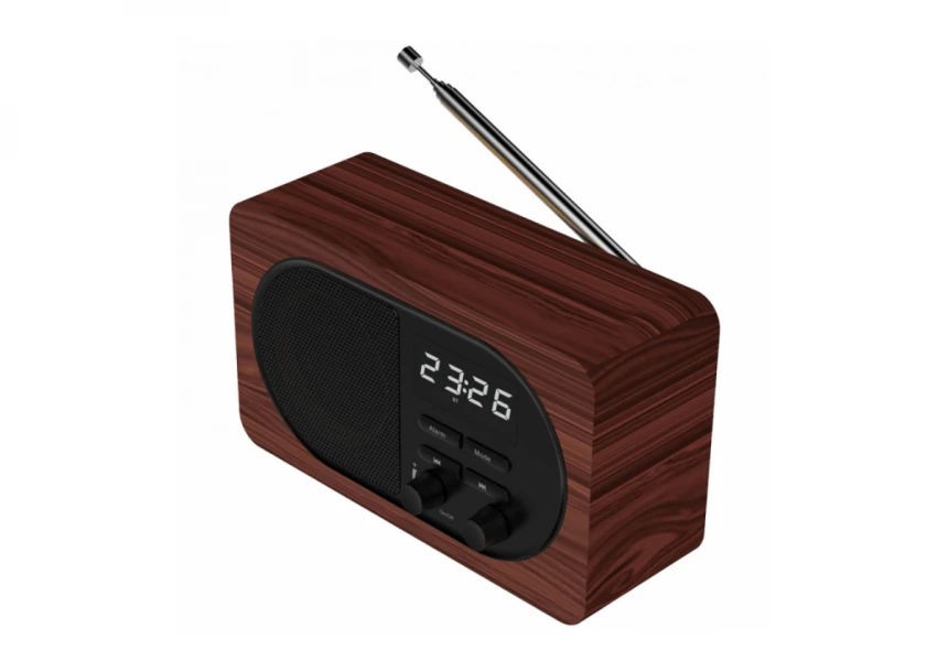 MeanIT Bežični zvučnik,  Radio Alarm Sat, Bluetooth, 5W - B4