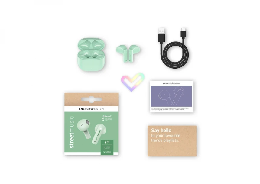 ENERGY SISTEM Mint StreetMusic slušalice zelene (M45921) 