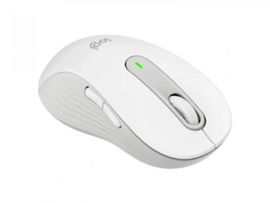 LOGITECH M650L Signature Bluetooth Mouse - OFF-WHITE - LEFT