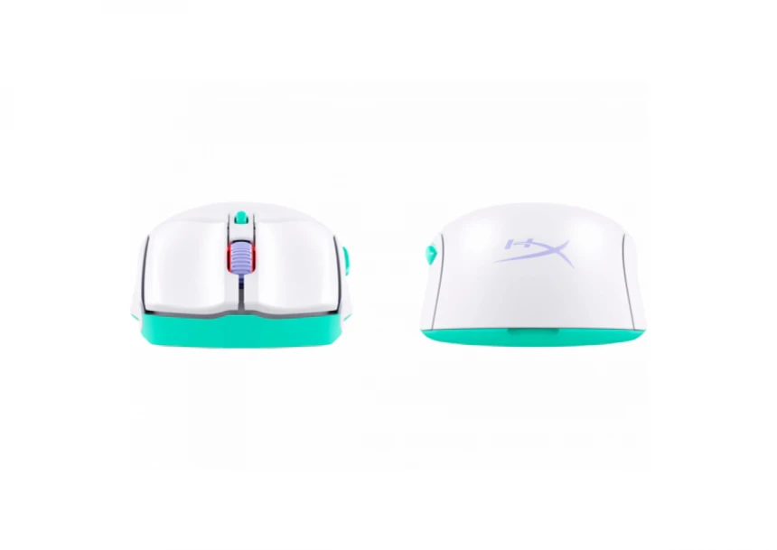 HyperX Pulsefire Haste 2 Core Wls - Gaming Mouse (Wht/Grn/Pur)