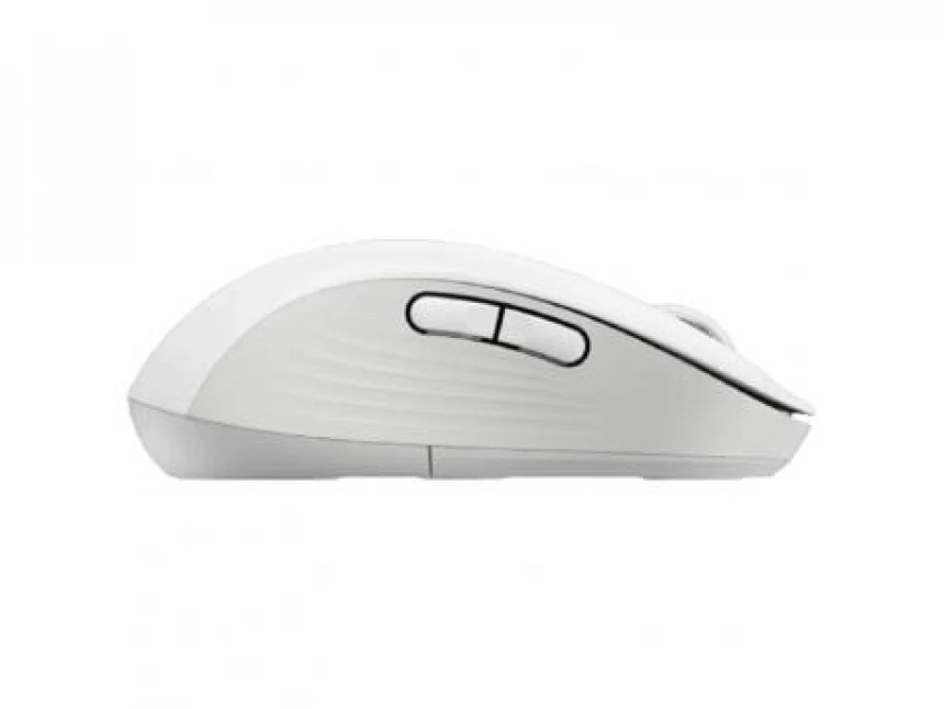 LOGITECH M650L Signature Bluetooth Mouse - OFF-WHITE - LEFT