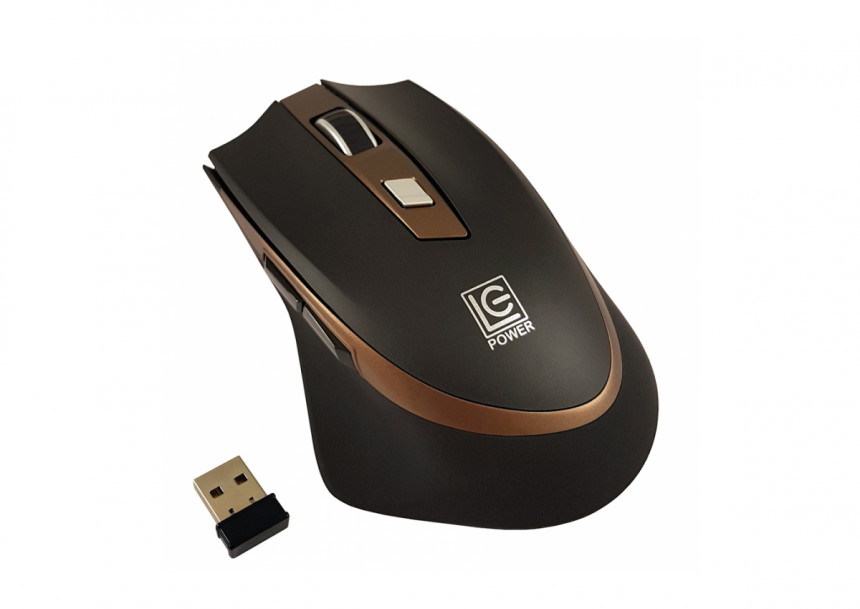 Mouse USB Wireless LC Power LC-M719BW Mouse optical compact 2.4Ghz Wireless 800/1200/1600dpi Black/Silver/Bronze