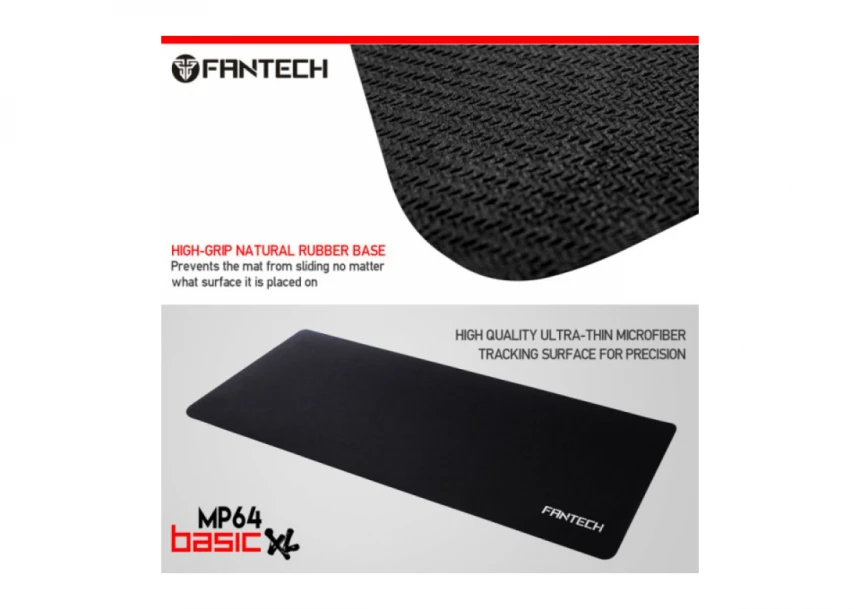 Podloga za miša Fantech Mp64 Basic XL 640x210mm crna