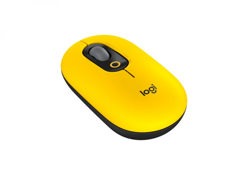 LOGITECH Pop Mouse with Emoji, Blast Yellow miš