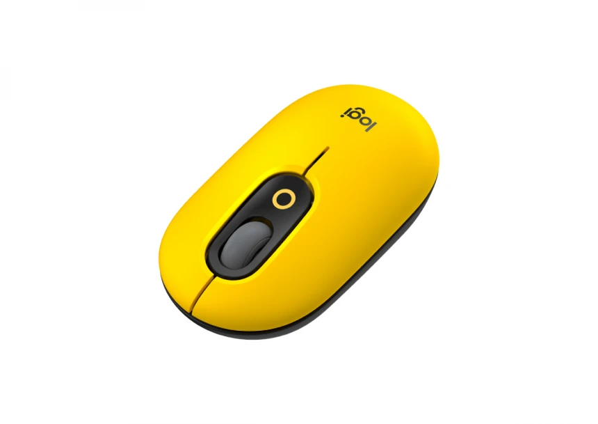 LOGITECH Pop Mouse with Emoji, Blast Yellow miš