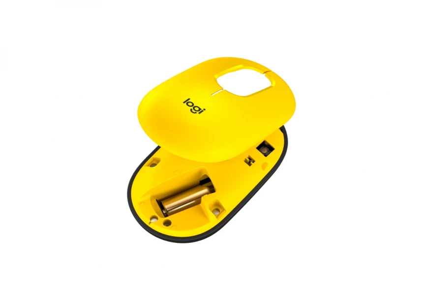 LOGITECH Pop Mouse with Emoji, Blast Yellow miš