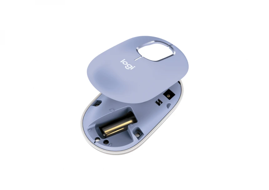 LOGITECH Pop Mouse with Emoji, Lilac miš 
