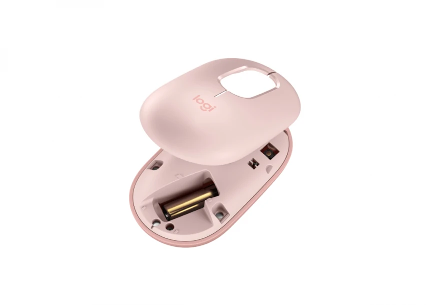 LOGITECH Pop Mouse with Emoji, Rose miš
