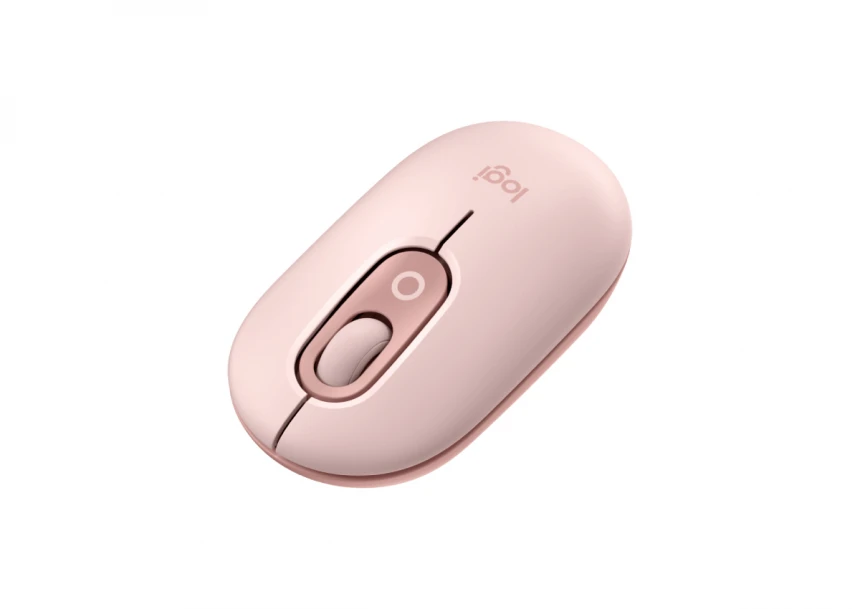 LOGITECH Pop Mouse with Emoji, Rose miš