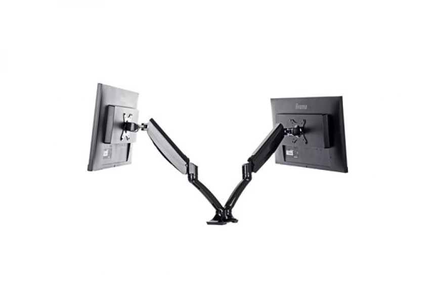 Iiyama DS3002C-B1 - Mounting kitfor 2 monitors (adjustable arm) black screen size: 10"-27" desk-mountable