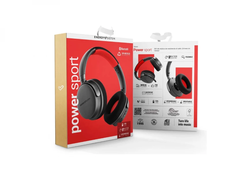 ENERGY SISTEM Power Sport Graphite slušalice (M45868) 
