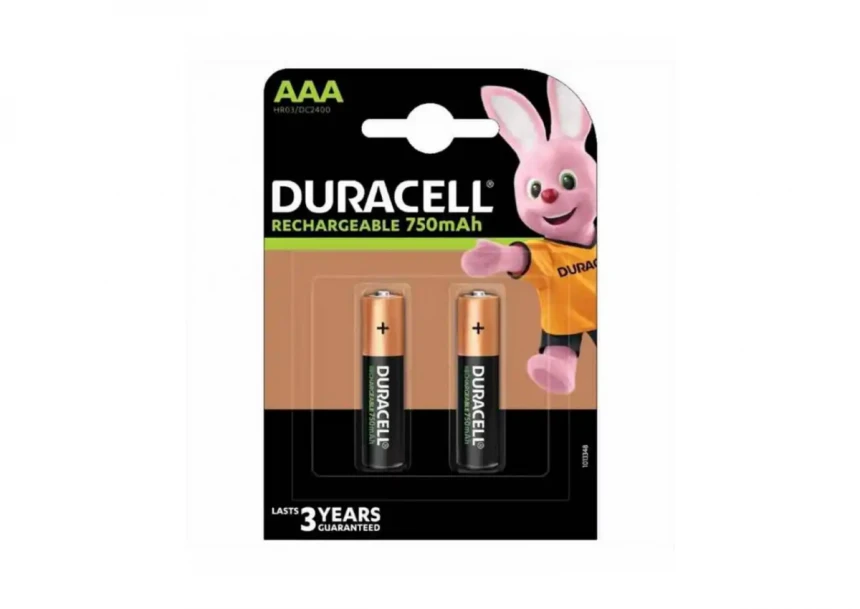 Punjiva baterija Duracell AAA 750mAh (pak 2 kom)