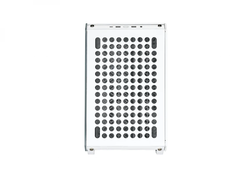 Qube 500 Flatpack White modularno kućište sa providnom stranicom belo ...