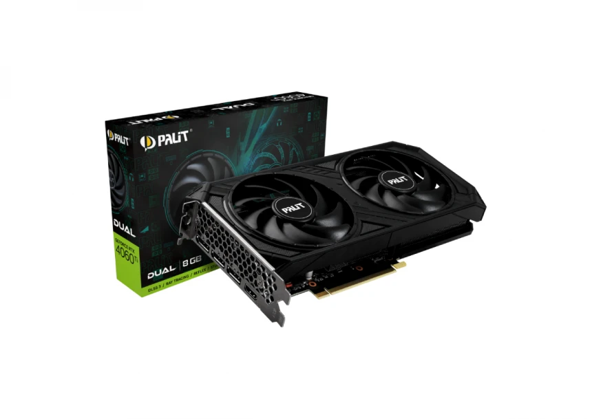 PALIT RTX4060Ti Dual 8GB GDDR6 128bit 3-DP HDMI (NE6406T019P1-1060D) grafička karta