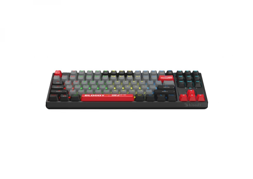 S87 Bloody RGB Mechanical Energy Red switch USB US crna tastatura 