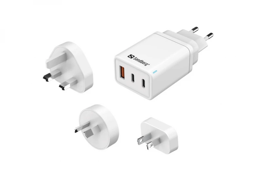Sandberg 3in1 TravelCharger USB-C/A 65W 441-59