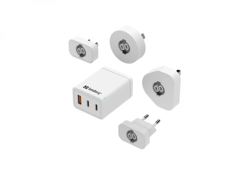 Sandberg 3in1 TravelCharger USB-C/A 65W 441-59