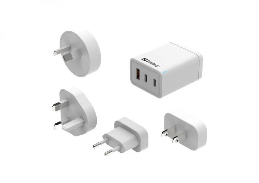 Sandberg 3in1 TravelCharger USB-C/A 65W 441-59