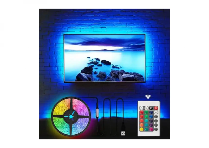 Set RGB Led trake sa daljinskim USB/ 5V 5m Prosto