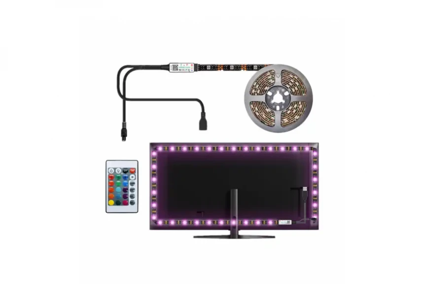 Set RGB Led trake sa daljinskim USB/ 5V 5m Prosto