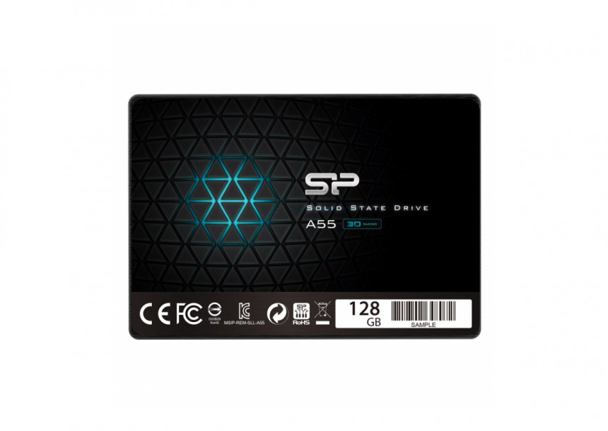 Silicon Power Ace - A55 128GB SSD SATAIII (3D NAND) 3D NAND, SLC Cache, 7mm 2.5'' Blue - Max 550/420 MB/s - Full Capacity, EAN: 4712702659108