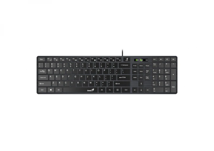 SlimStar C126 USB YU crna tastatura+ USB crni miš 