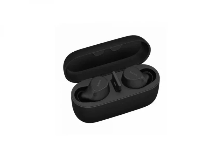 JABRA EVOLVE2 Buds UC, Cradle USB-A UC, Link 380 BT adapter USB-A UC, 30  cm USB-C to USB-A cable, Ear gels, warranty