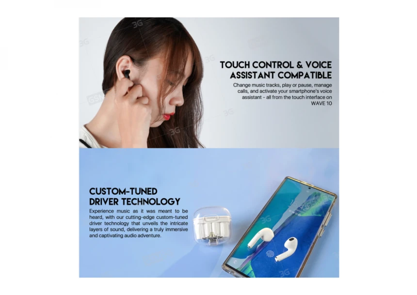 Bluetooth slušalice Fantech Wave 10 crne