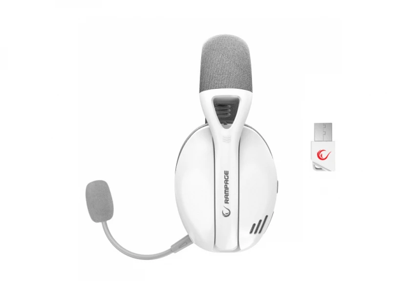 Slušalice sa mikrofonom Rampage CRACK H11 Bluetooth bele