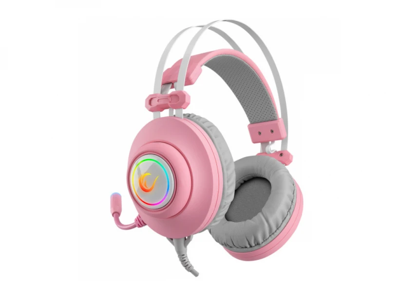 Slušalice sa mikrofonom Rampage RM-K1 PULSAR 7.1 USB + 3.5mm roze