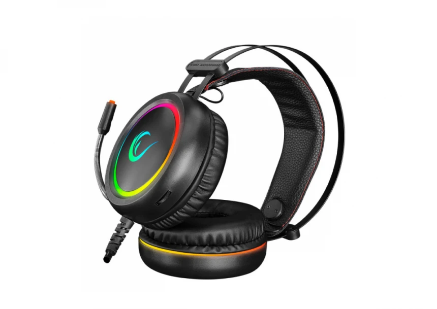 Slušalice sa mikrofonom Rampage Stormy 7.1 USB crna