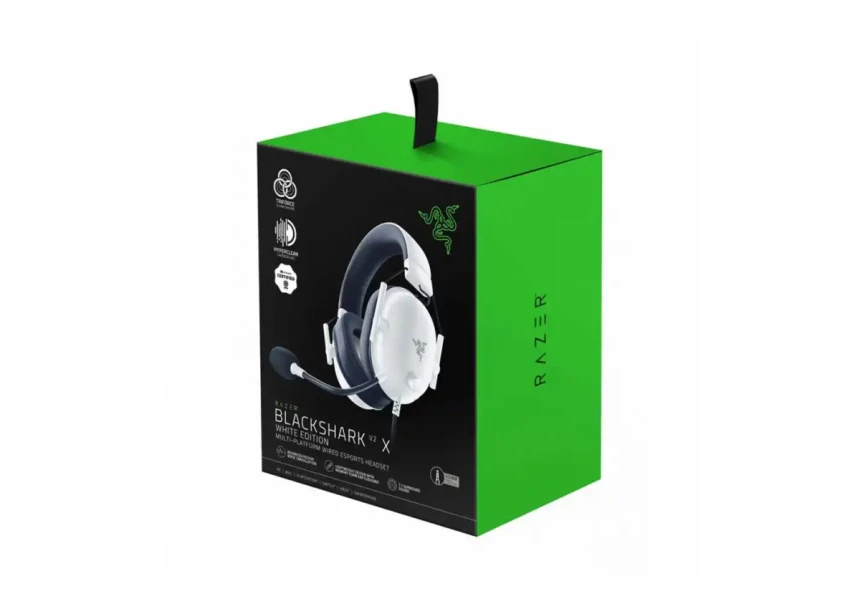Slušalice sa mikrofonom RAZER BlackShark V2 X - Multi-Platform Esports White